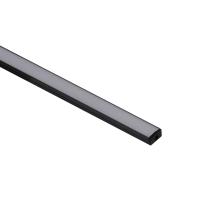 Профиль накладной с экраном AKS SIRIUS-1407S для светодио. ленты, черный, 2м