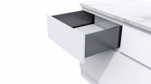 Ящик Slim 199*450 мм графит, Nuovo, 05B.01.023