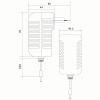 Беспроводная зарядка, квадратная, черный SBT-SCH-20