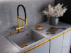 Смеситель ЕС-7024 PVD Golden