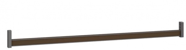 Штанга квадратная кожаная 3000мм, мокко, Nuovo S, 170900