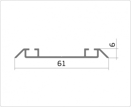 Купе рельса низ Берёза 6м TA-03