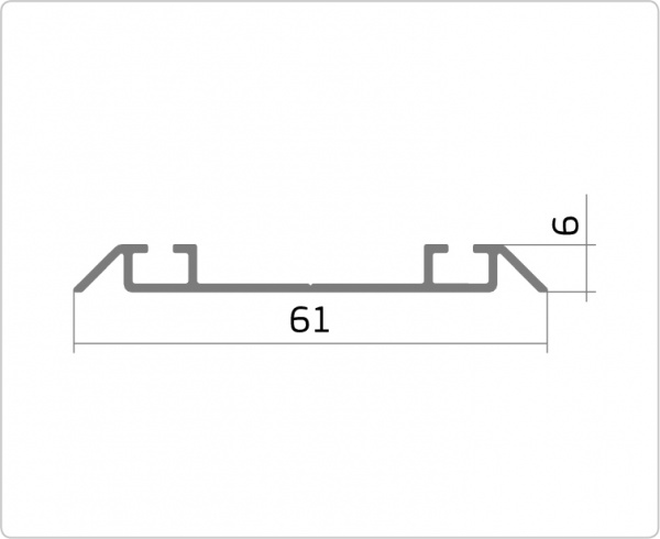 Купе рельса низ Бронза 6м TA-03